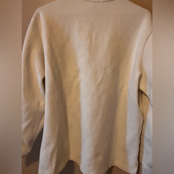 White polo Ralph Lauren zip pullover cardigan size xl - Picture 4 of 5